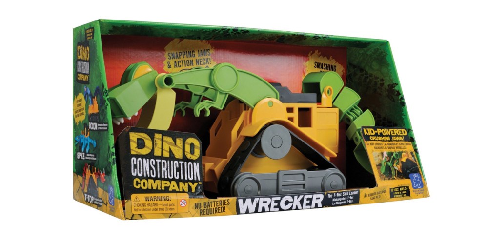 Educational Insights Dino Construction Company Wrecker the T-Rex Skid Loader