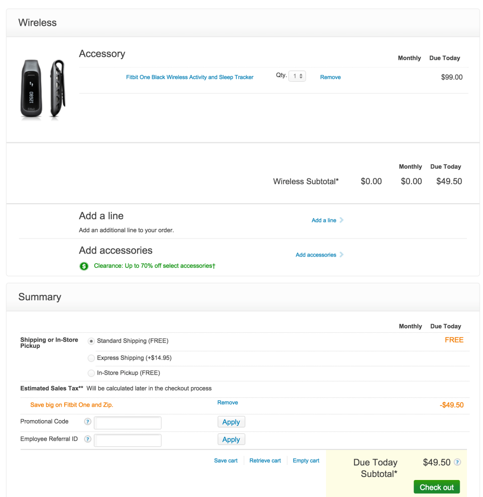Fitbit One Wireless Activity Tracker-sale-03