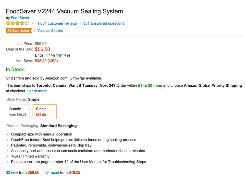 FoodSaver V2244 Vacuum Sealing System-sale-02