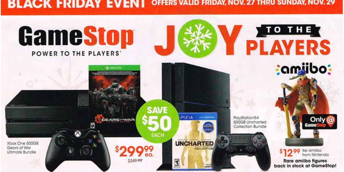 Gamestop Black Friday Ad Leak Ps4 Xbox One Bundles 300 New Nintendo 3ds Xl 180 Tons Of Games 9to5toys