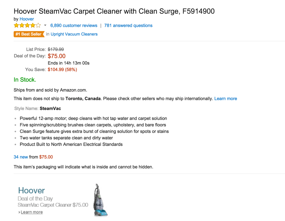Hoover SteamVac Carpet Cleaner-sale-02
