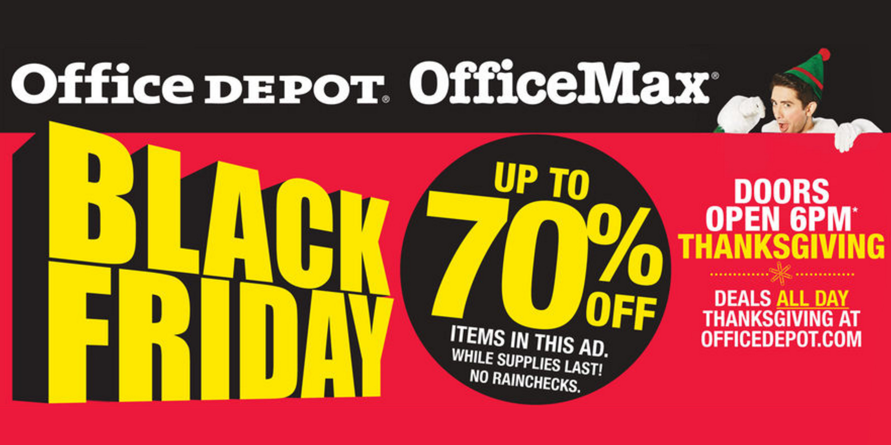 The Office Depot & OfficeMax Black Friday ad doesn't bring much to the
