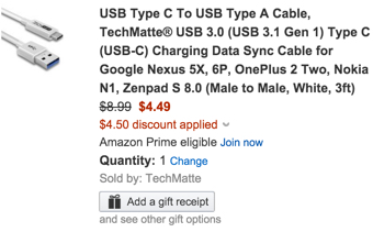 TechMatte USB c cable