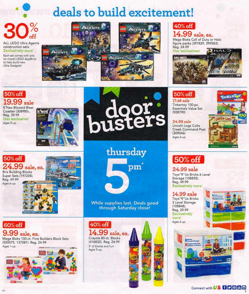 Toys R Us Black Friday ad leak: Xbox One/PS4 bundles $300, iPod touch ...