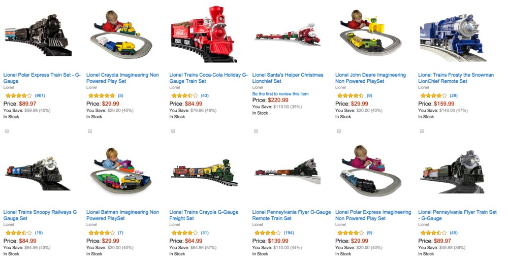 Up to 50% off Select Lionel Trains