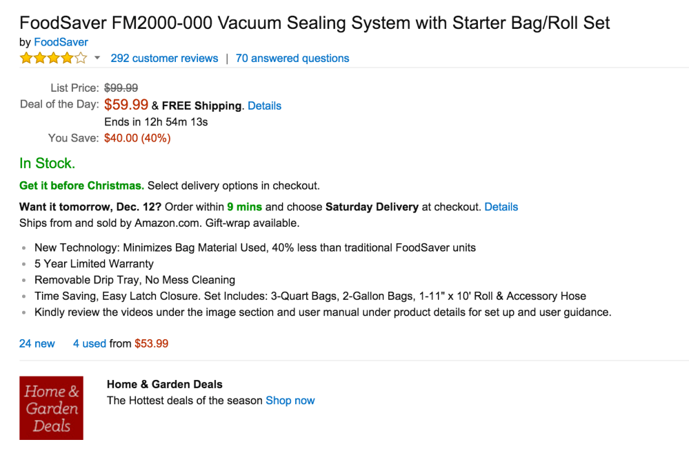 FoodSaver Vacuum Sealing System-sale-02