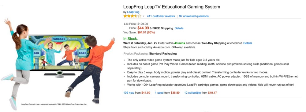 LeapTV Educational Gaming System