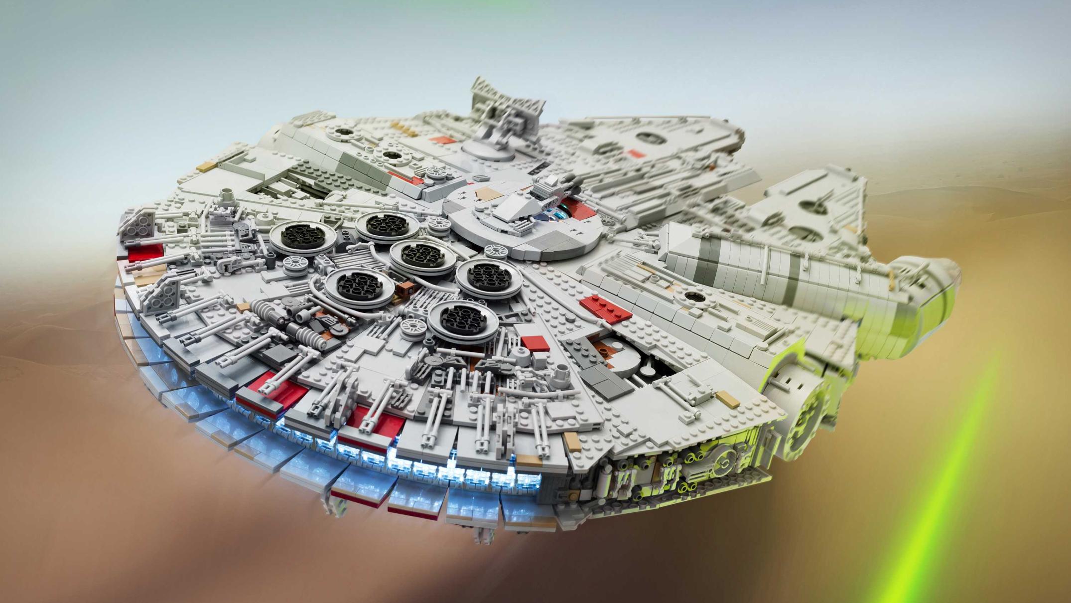 This astonishingly detailed LEGO Millennium Falcon took 7,500 pieces