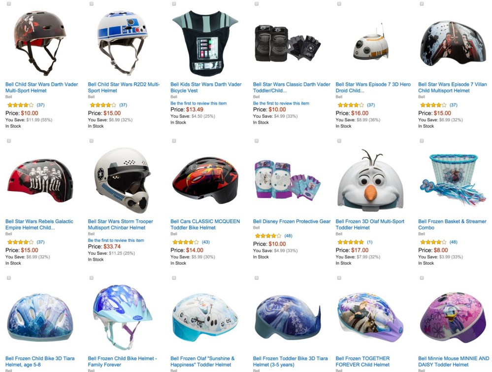 Up to 40% Off Select Star Wars, Disney & Marvel Kids' Bike Helmets