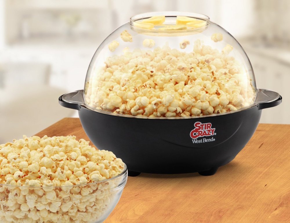 West Bend Stir Crazy 6-Quart Electric Popcorn Popper
