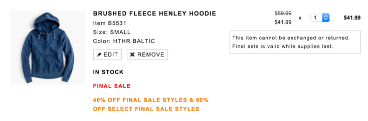 Fashion: J.Crew up to 60% off - Men's Fleece Hoodie $42 (Reg. $89 ...