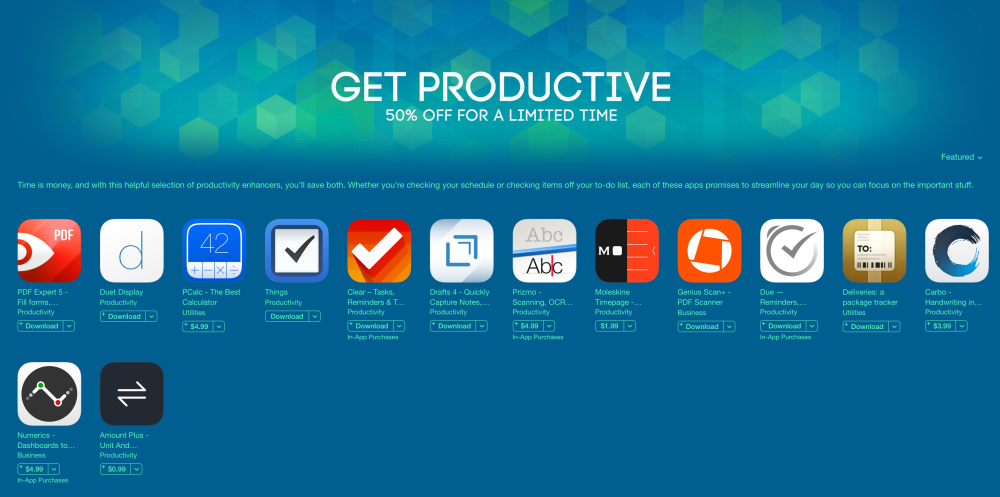 Get Productive app store sale-01