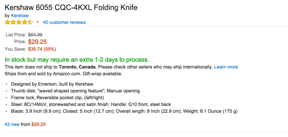 Kershaw 6055 Folding Knife (CQC-4KXL)-2