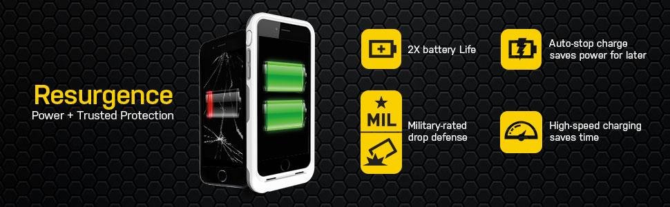 OtterBox Resurgence Power Battery Case for Apple iPhone 6 6s