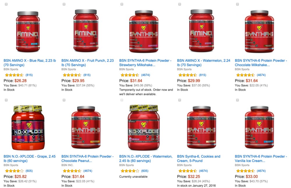 save up to 60% on BSN top sellers Amazon Gold Box