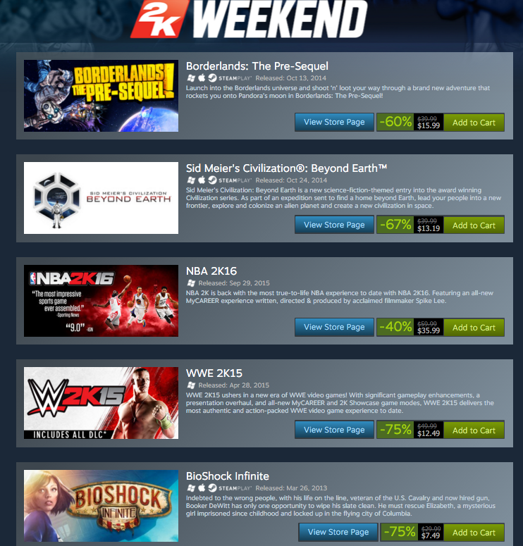 Steam 2K Weekend Mac Sale-01