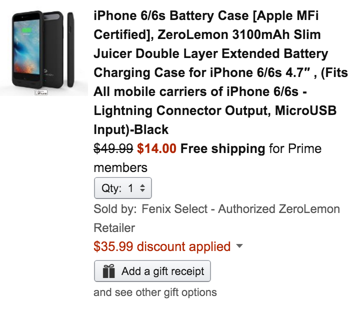 zerolemon-iphone6s-battery-case-amazon-deal