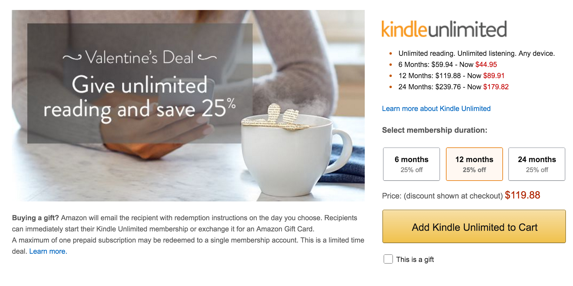 Amazon offers rare 25 discount on Kindle Unlimited subscriptions 6