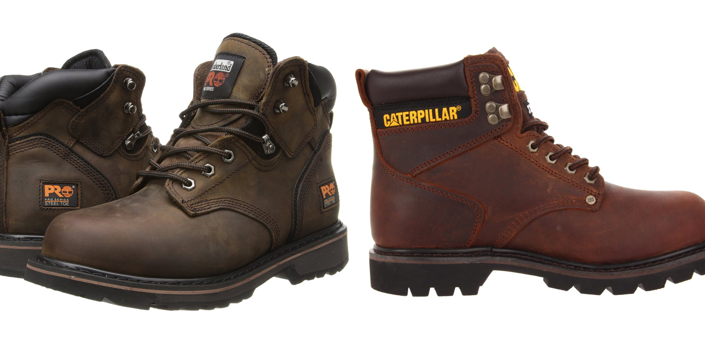 Amazon offers up to 40% off work/safety boots & shoes from $24:  Caterpillar, Timberland, Skechers, Levi's, more