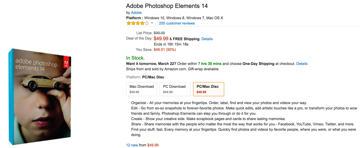 photoshop elements download vs disc