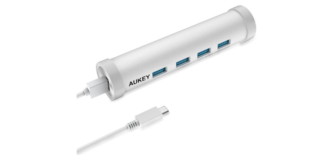AUKEY USB-C (Type C) to 4-Port USB 3.0 Aluminum Hub