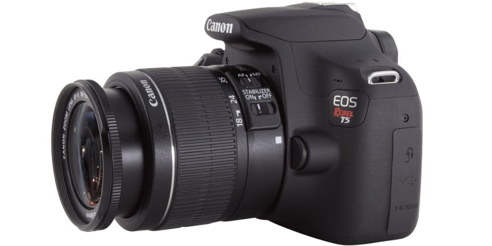 Canon EOS Rebel T5 DSLR with EF-S 18-55mm Lens