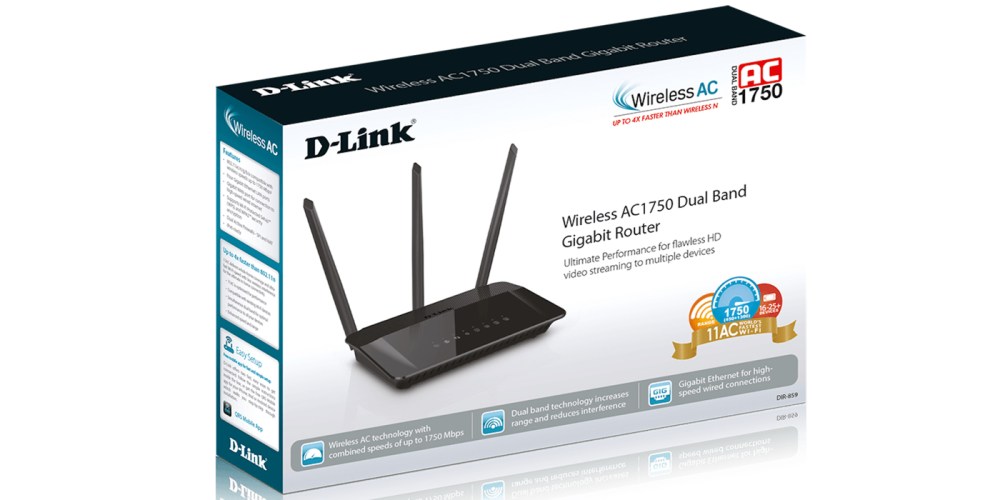 D-Link Dual-Band 802.11ac WiFi Gigabit Router