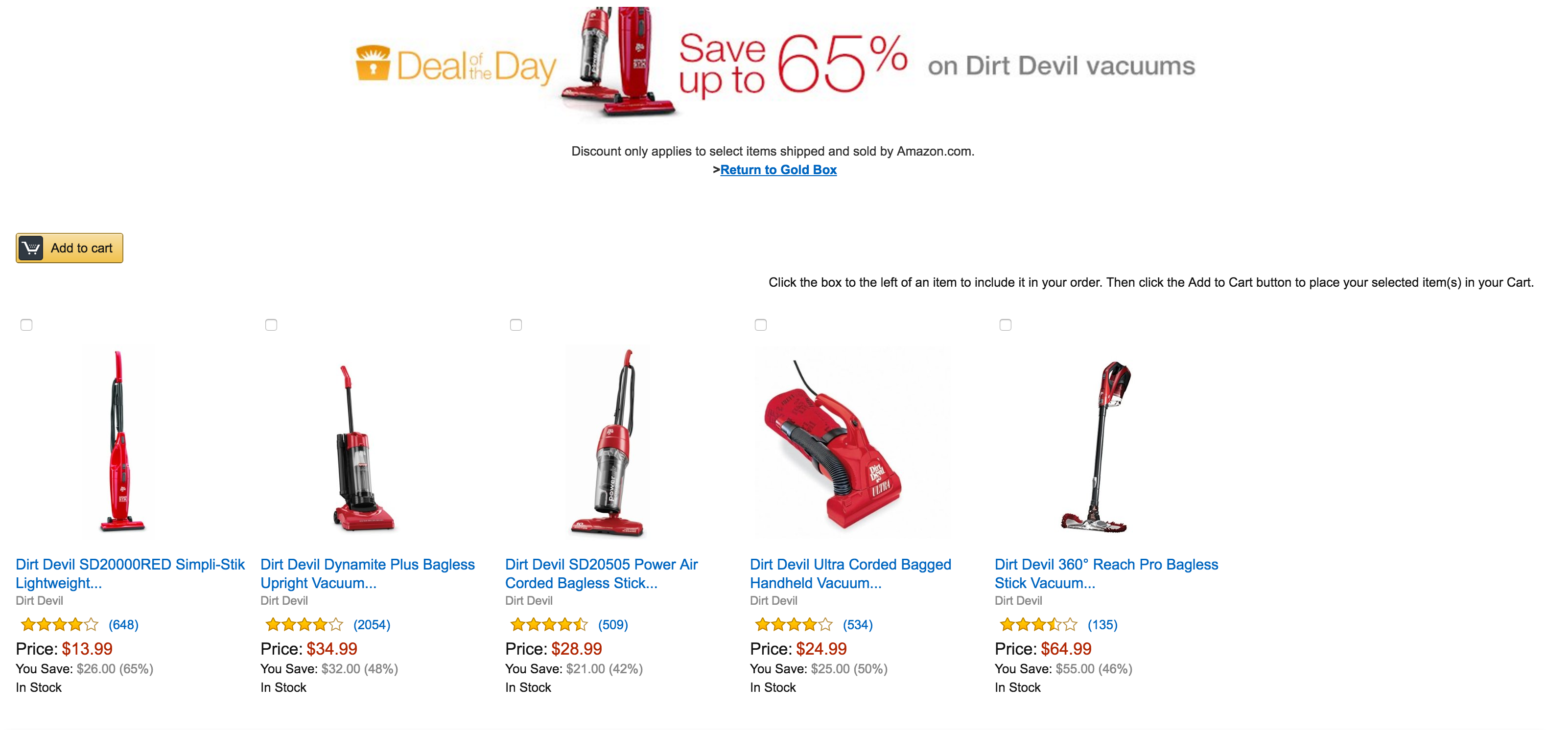 Dirt Devil Vacs up to 65% off from $14 Prime shipped: Handheld $25 ...
