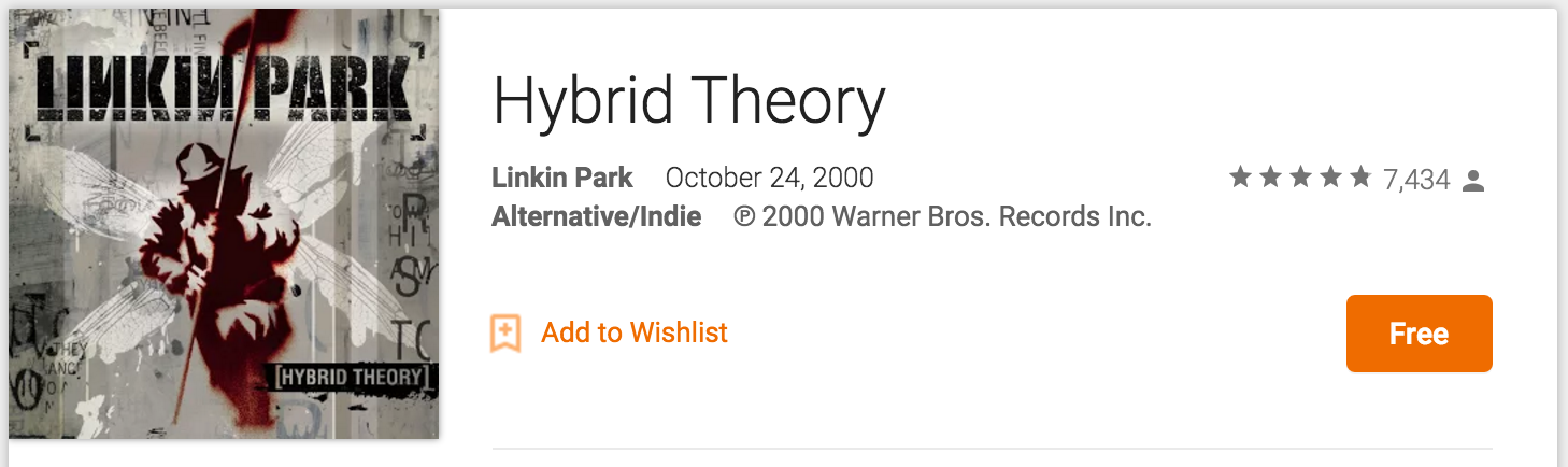 linkin park hybrid theory album free download mp3