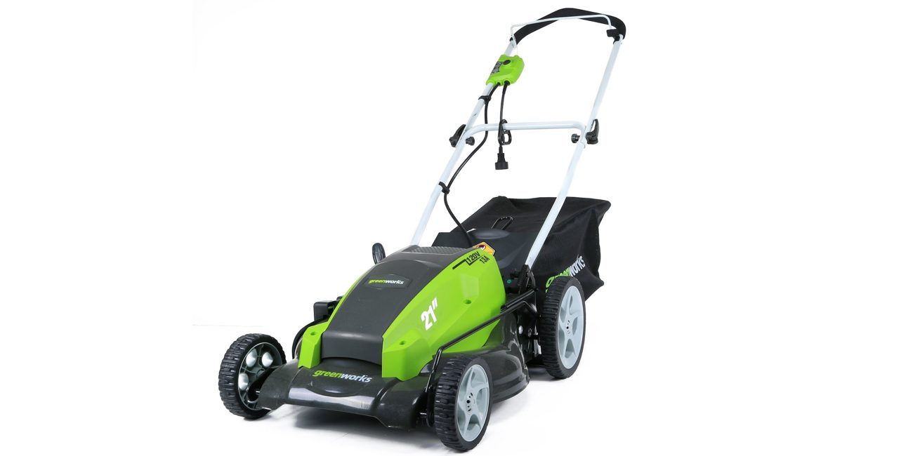 Green Deals Greenworks 13A 21inch Corded Electric Lawn Mower 116