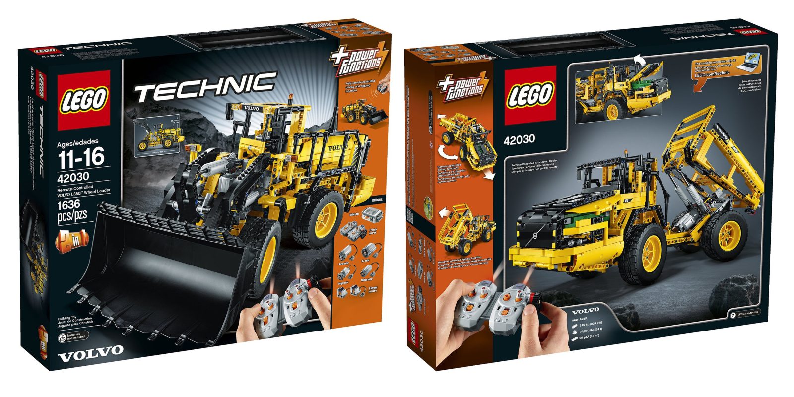 Lego Technic Remote Controlled 2 In 1 Volvo Wheel Loader