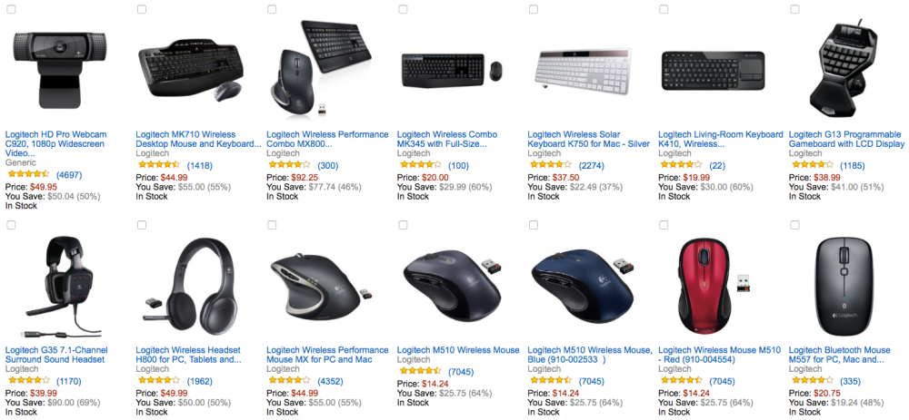 Logitech PC gaming and computer accessories