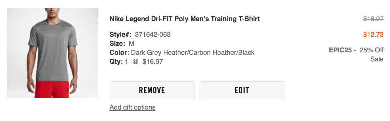 Legend Dri-Fit Shirt $13, Roshe Running 