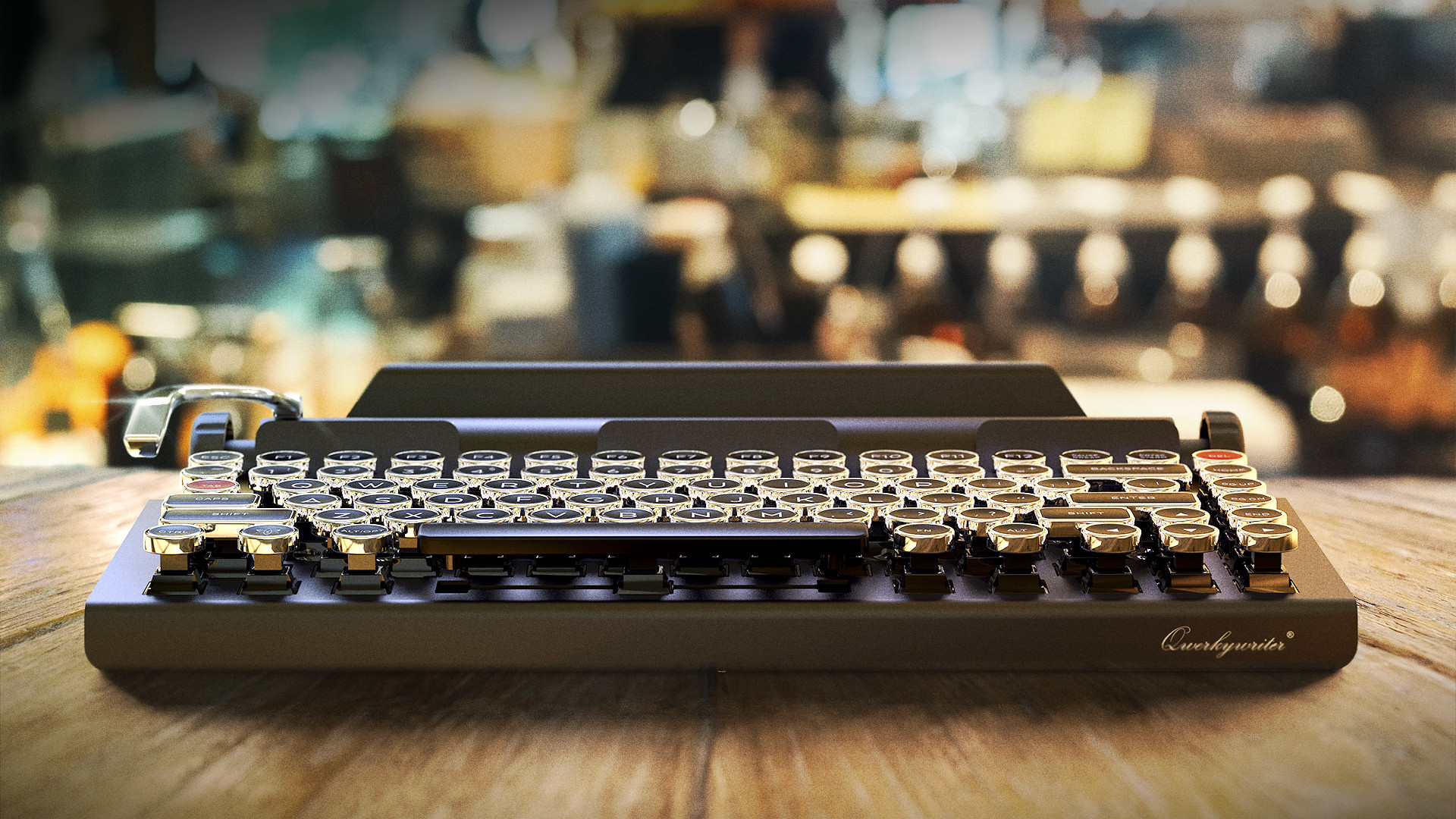 Qwerkywriter's retro typewriterthemed mechanical keyboard falls to