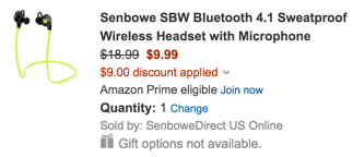 Senbowe SBW Bluetooth 4.1 Sweatproof Wireless