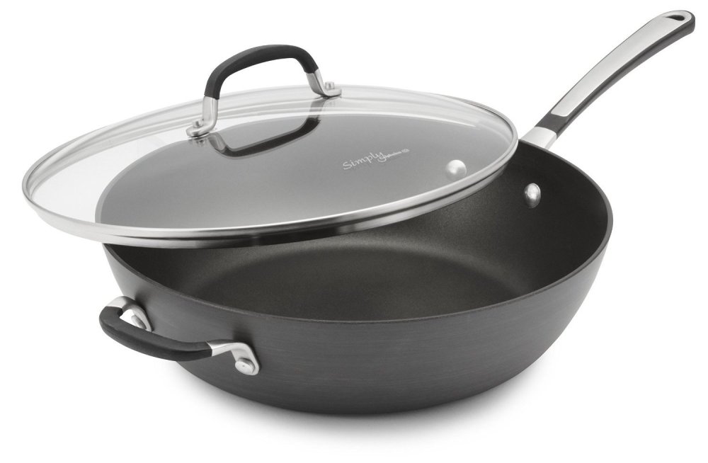 Calphalon Classic Nonstick 12-In. Jumbo Fryer Pan with Cover