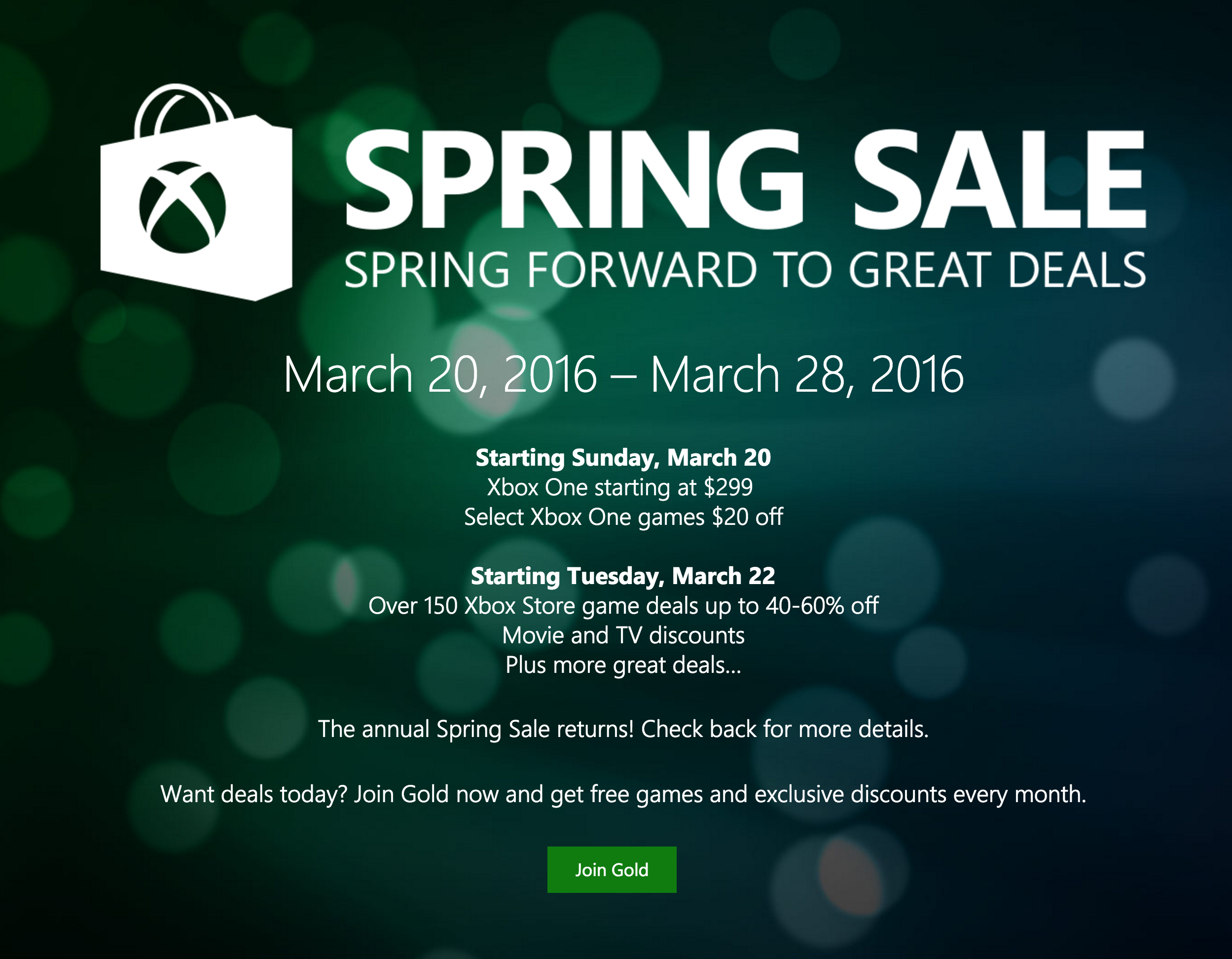 Microsoft Spring Sale official 50 price drop for all Xbox One bundles