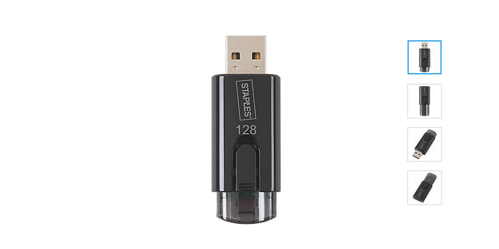 Staples 128GB USB 3.0 Flash Drive (27998)