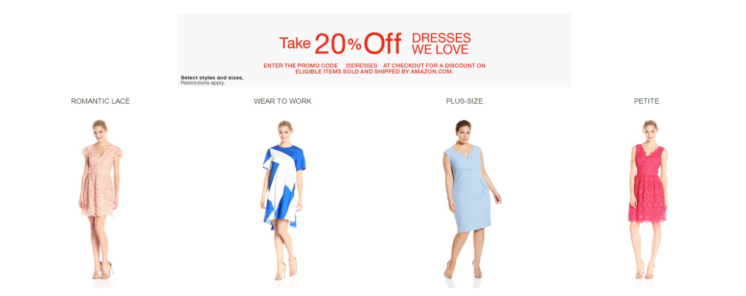 20% off dresses