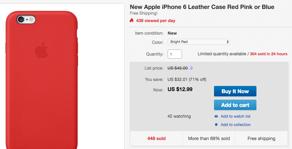 apple iphone leather case ebay