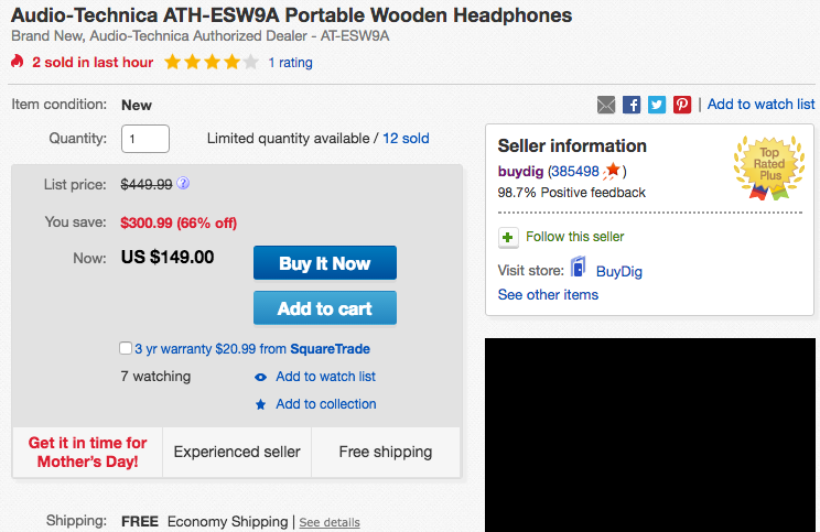 audio-technica-wooden-headphones-deal