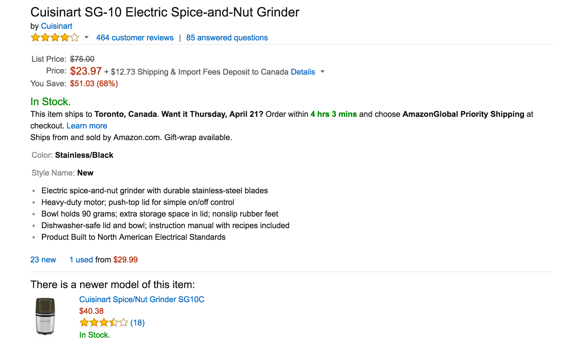 Home: Cuisinart Electric Spice/Nut/Food Grinder $24 (Orig. $40), more