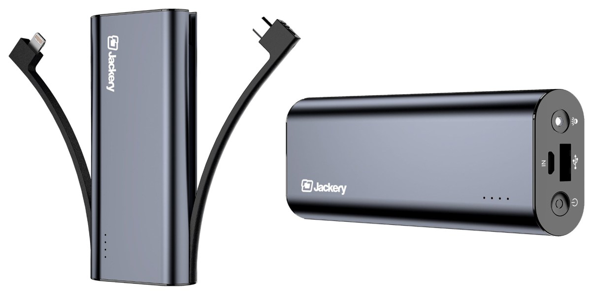 Jackery USB Power Banks 6000mAh w/ MFi Lightning Cable 20 (Reg. 30