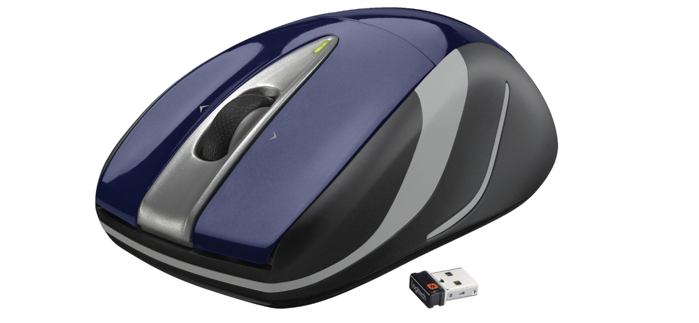 Logitech Wireless Mouse M525 - Navy:Grey