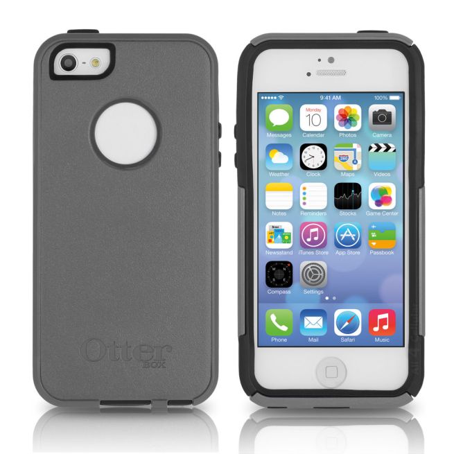 OtterBox iPhone SE: 5S: 5 Commuter Case Marine Gray Blue Cover
