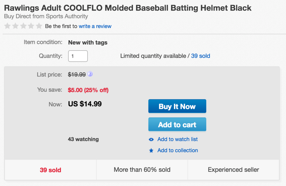 Rawlings Adult COOLFLO Molded Baseball Batting Helmet-4