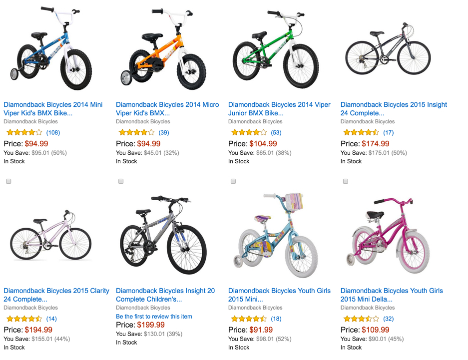 Up to 50% Off Select Diamondback Kids' Bikes