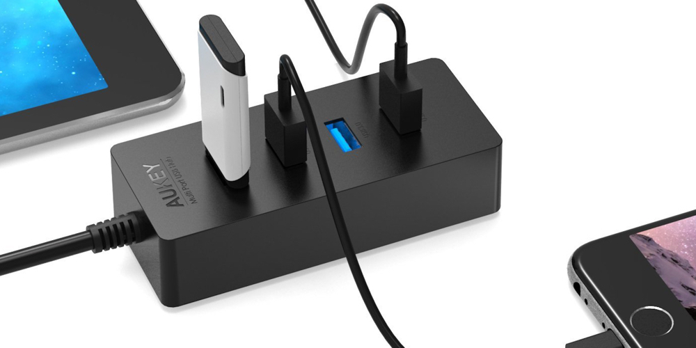 ORICO Desktop Travel Power Strip with 2 Outlets and 15W 3 USB Charging Ports and a Built-in 3.3ft Cable 