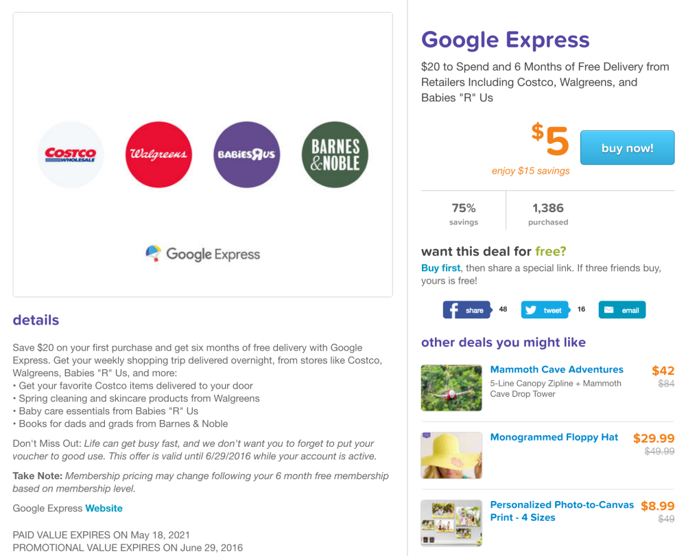 google-express-living-social-deal