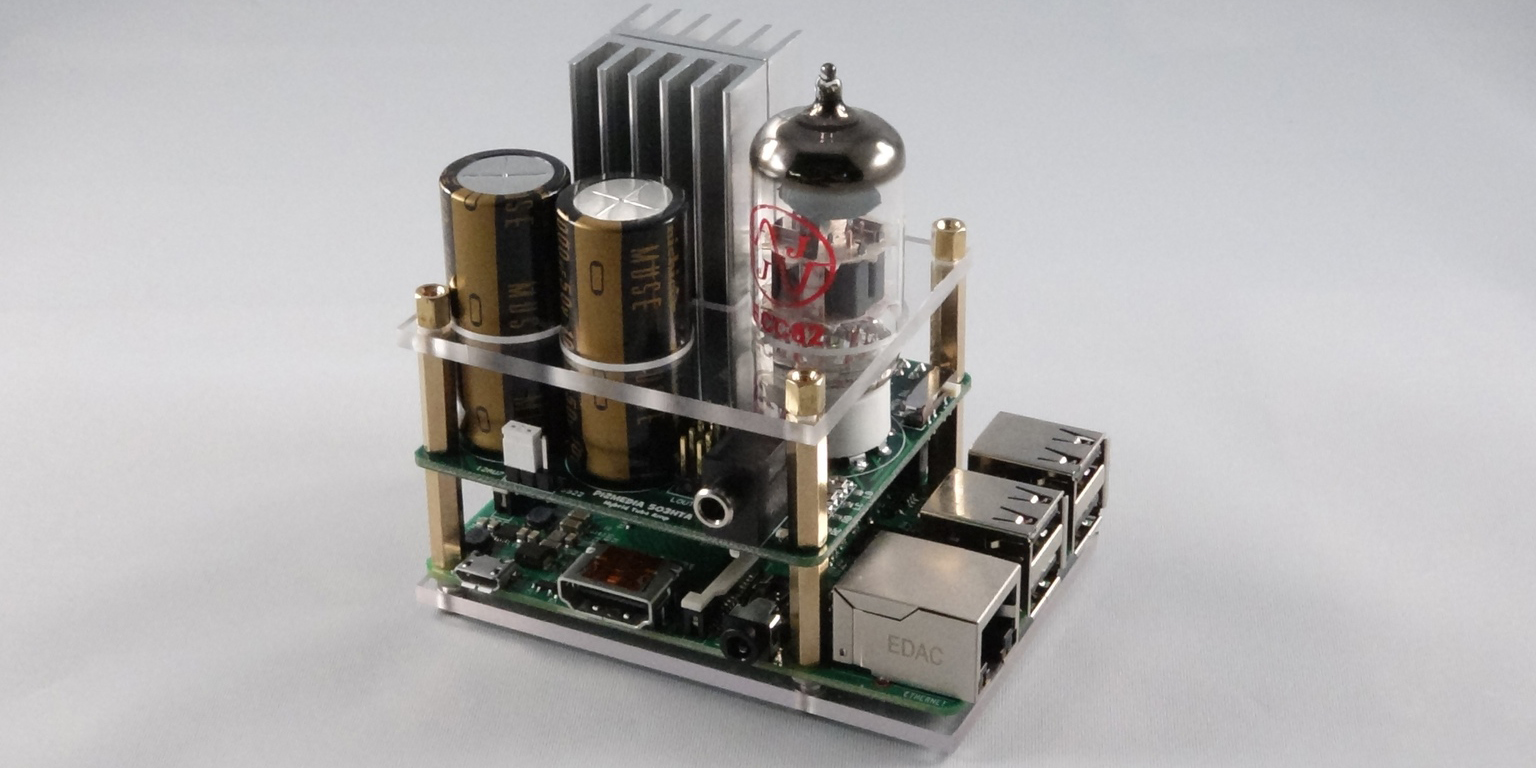 This Hybrid Tube Amp system for Raspberry Pi is ideal for DIY Audiophiles